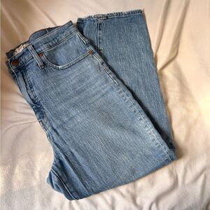 Madewell Sky Blue Straight Leg Jeans
